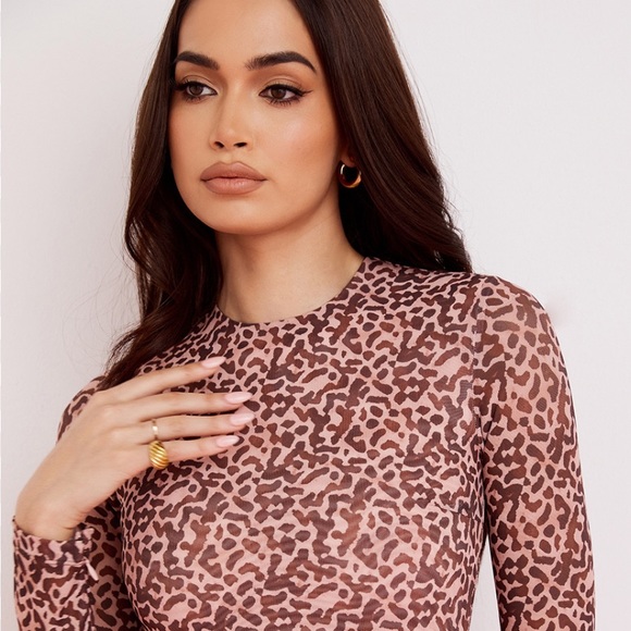 House of CB animal style print Bodycon midi dress - Picture 4 of 10